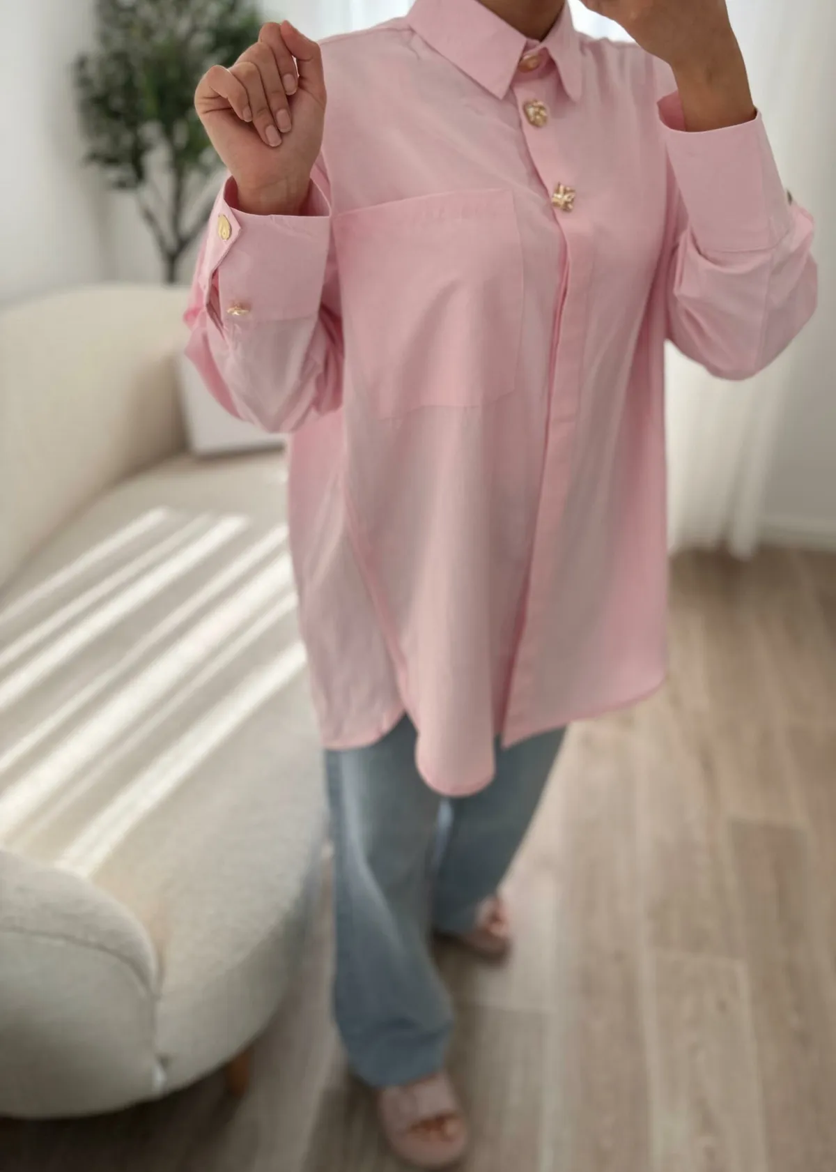 Chemise Bouton Doré