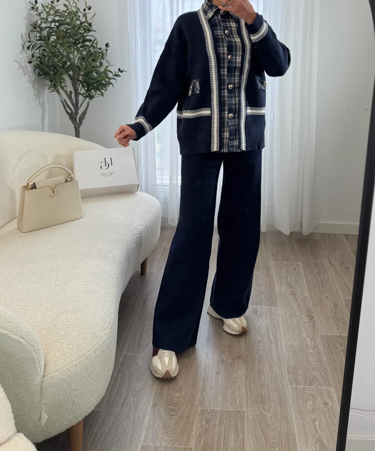 Pull Gilet À Carreaux