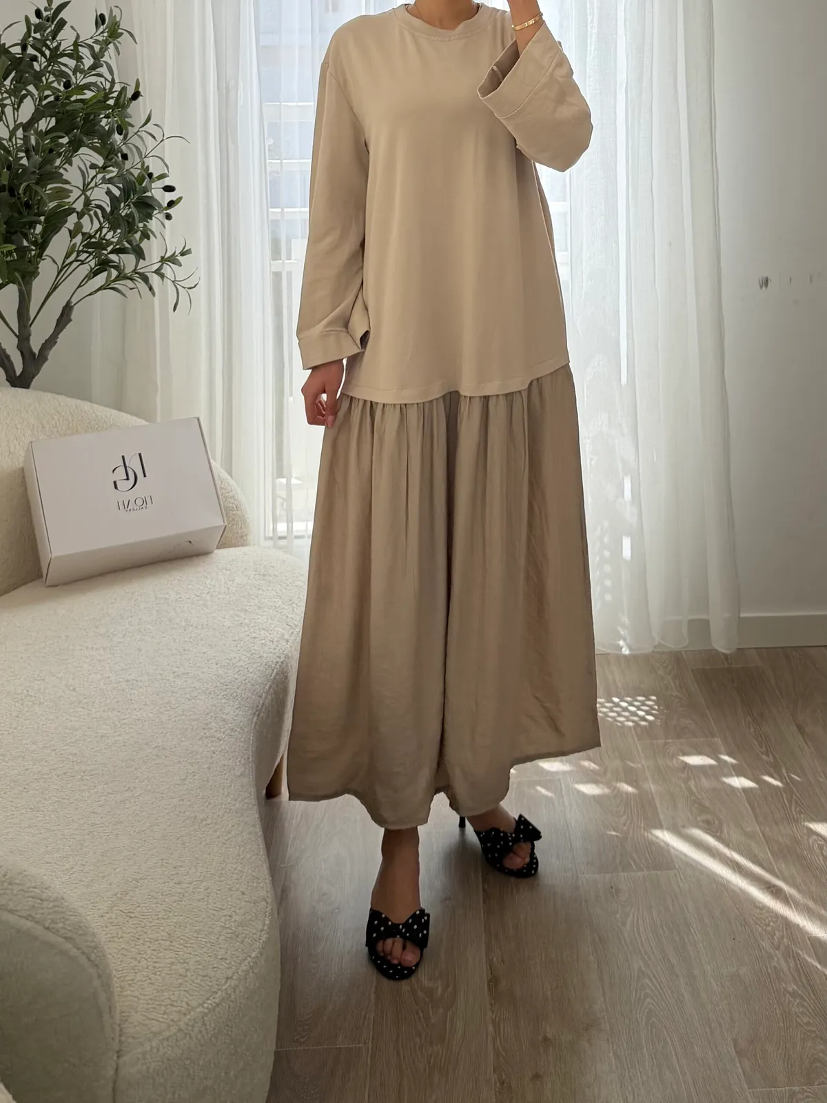 Robe Manches Longues Sans Poches
