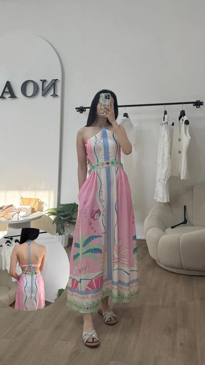 Robe Rosée Tropicale