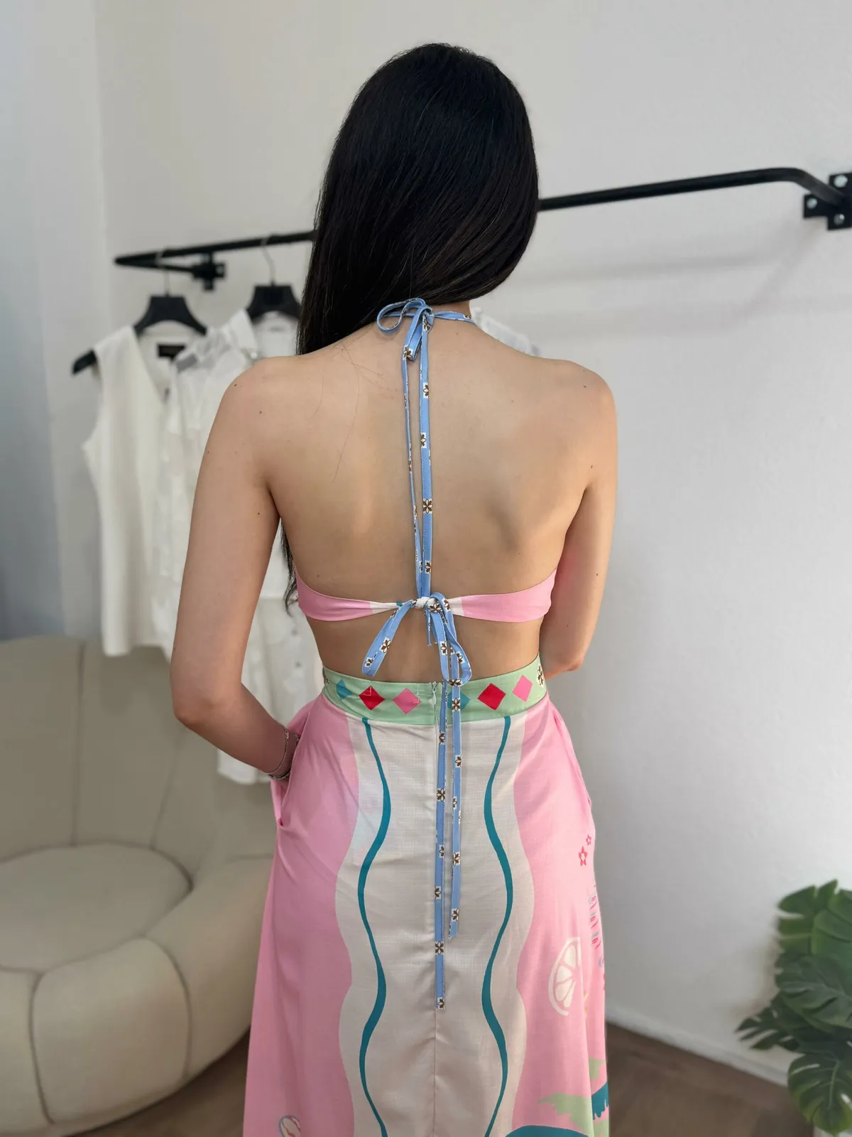 Robe Rosée Tropicale