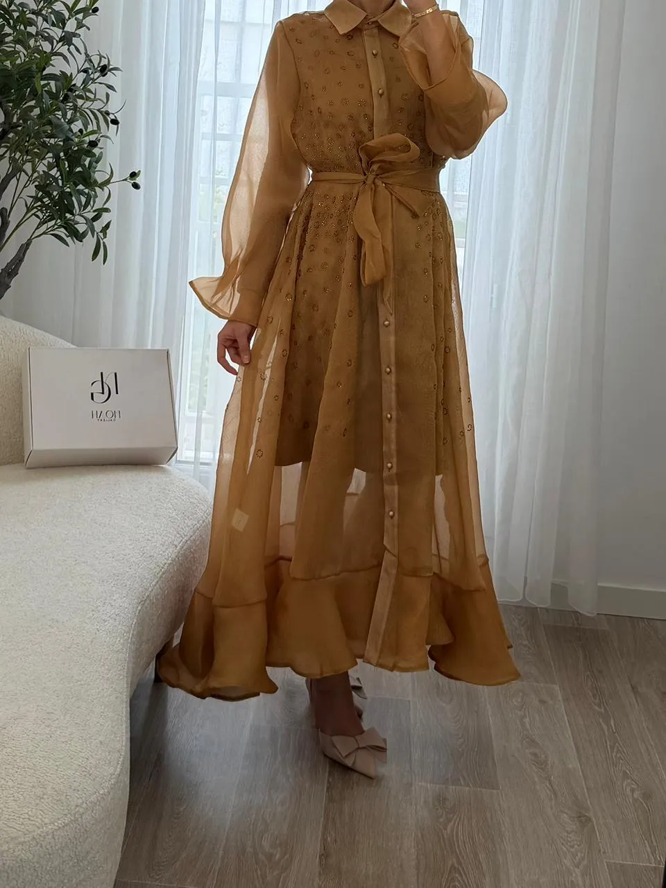 Robe Sable Élégant