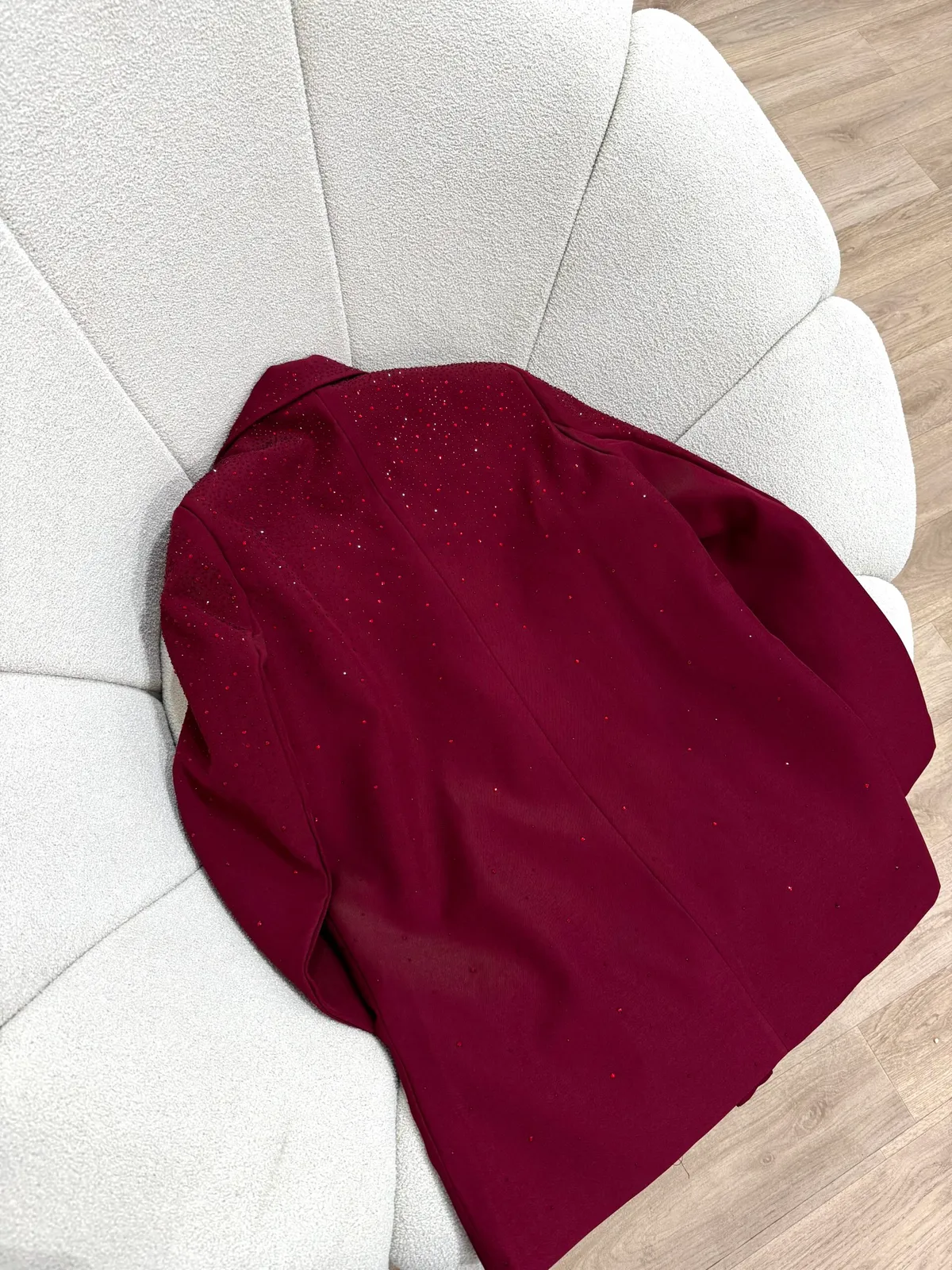 Blazer Bordeaux Avec Strass