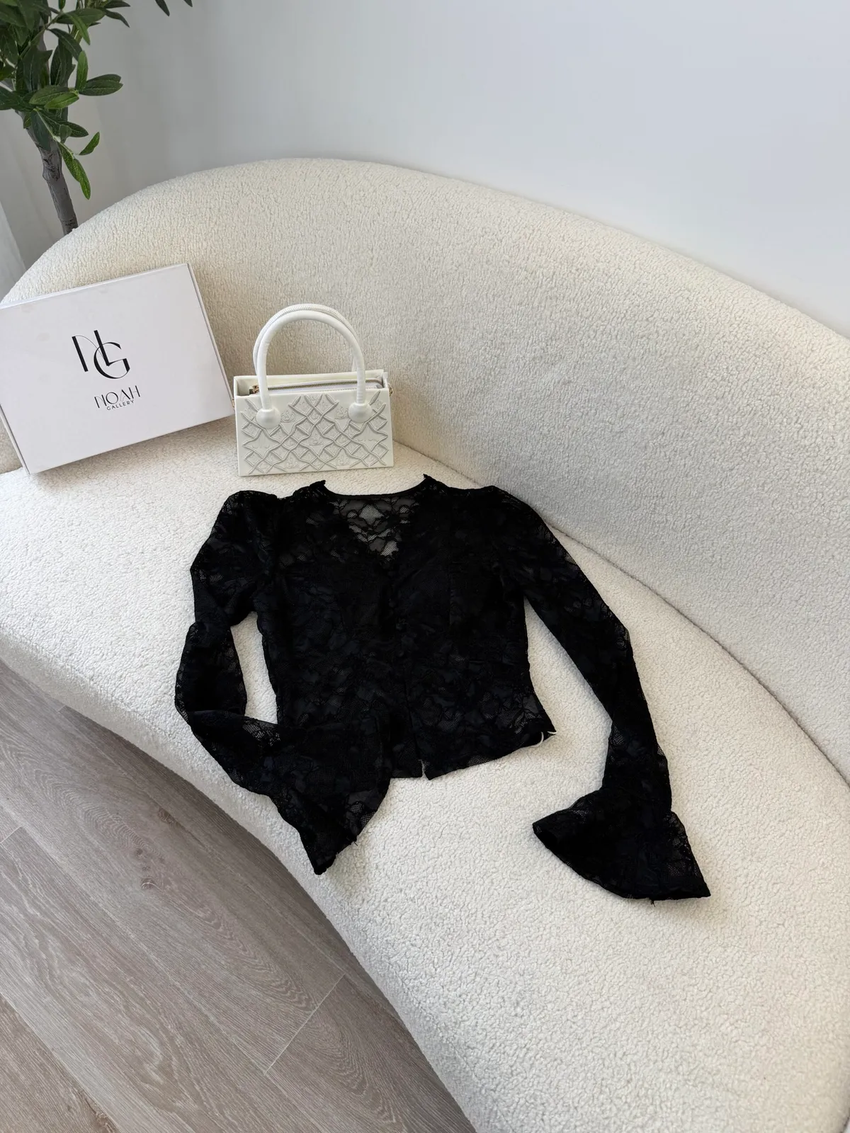 Chemise Noir Dentelle