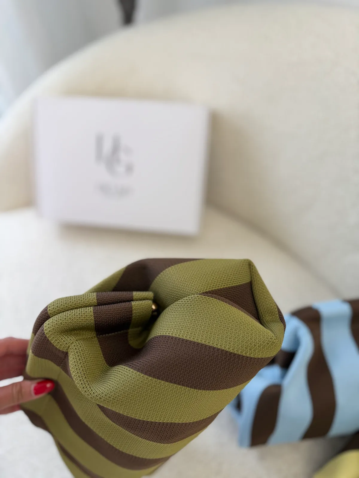 Pochette Rayée Chic