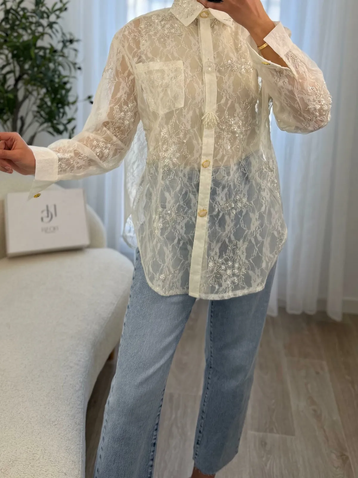 Chemise White Glam