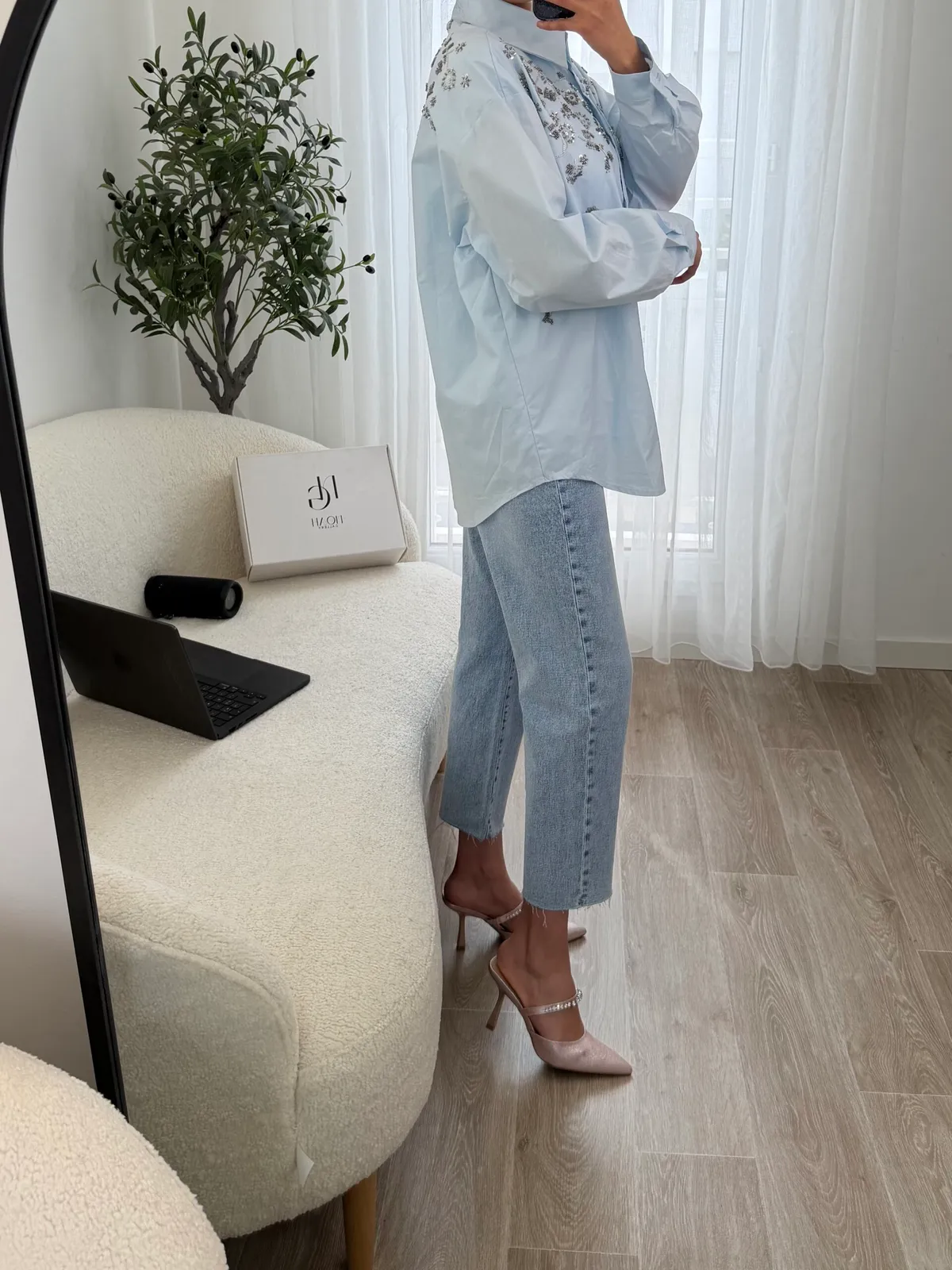 Chemise Brodée Signature Coton