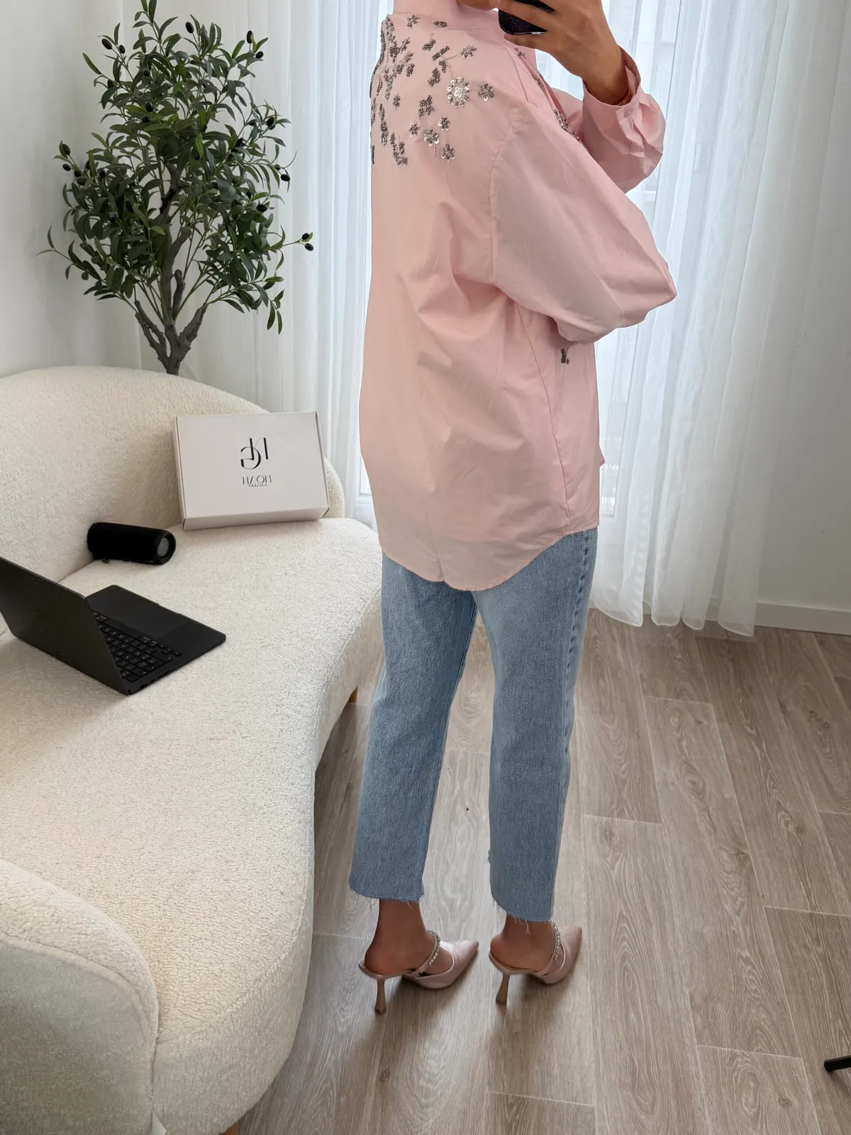 Chemise Brodée Signature Coton