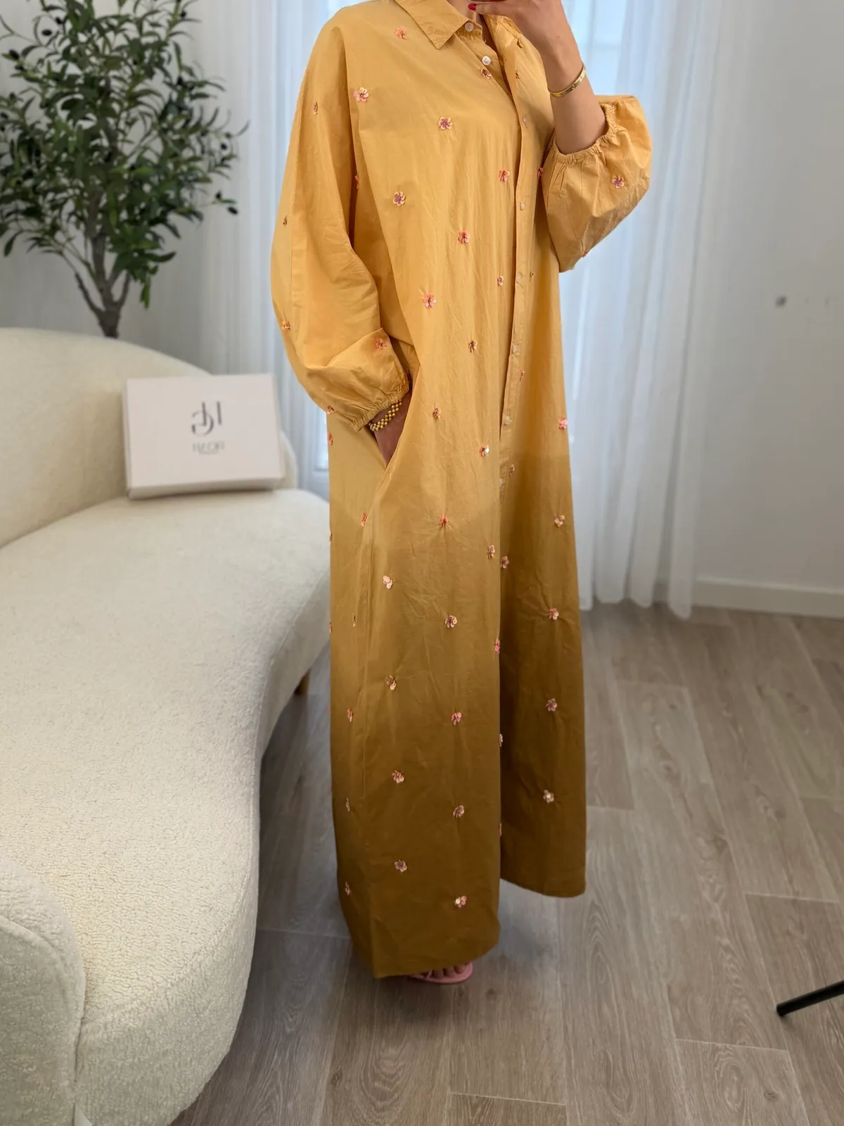 Robe Fleurie Miel