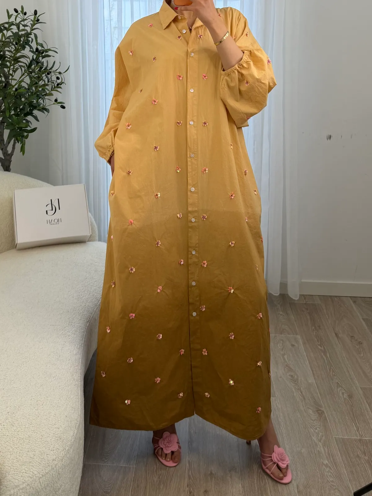 Robe Fleurie Miel