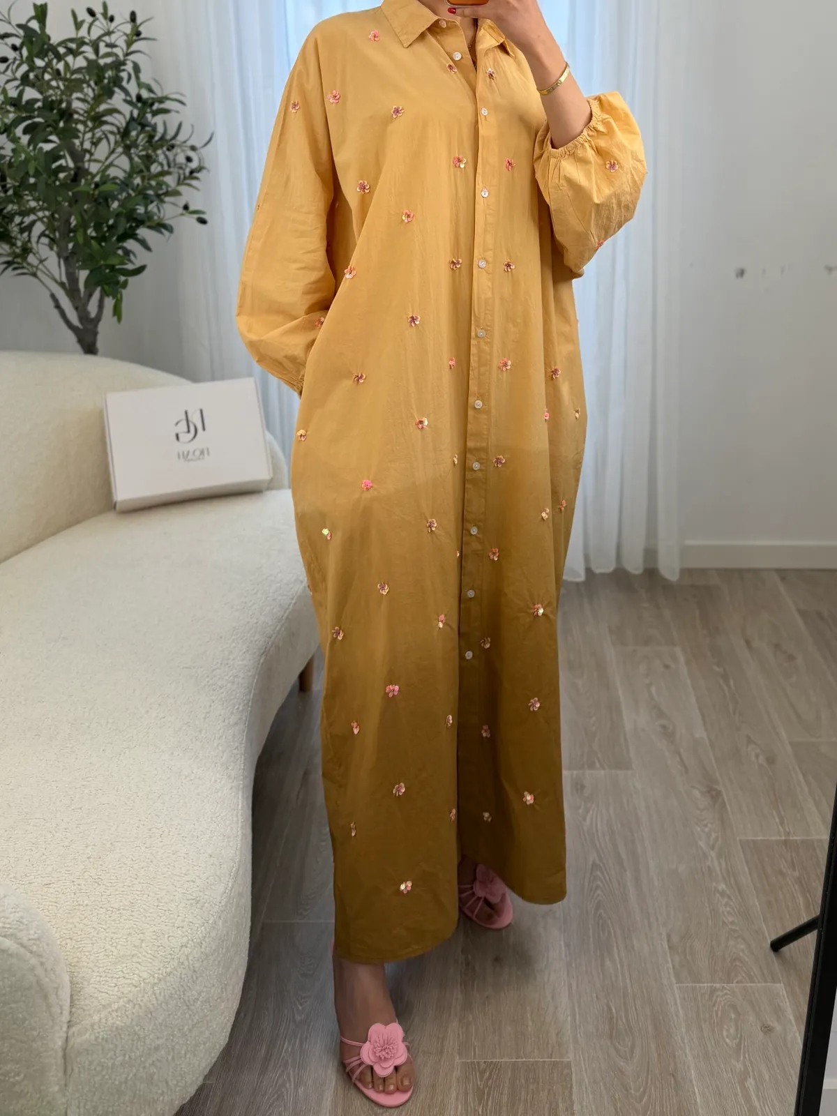 Robe Fleurie Miel