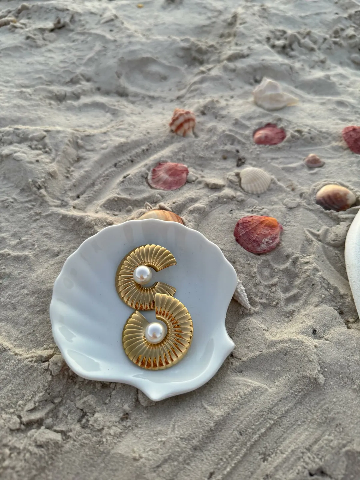 Boucle Coquillage Doré