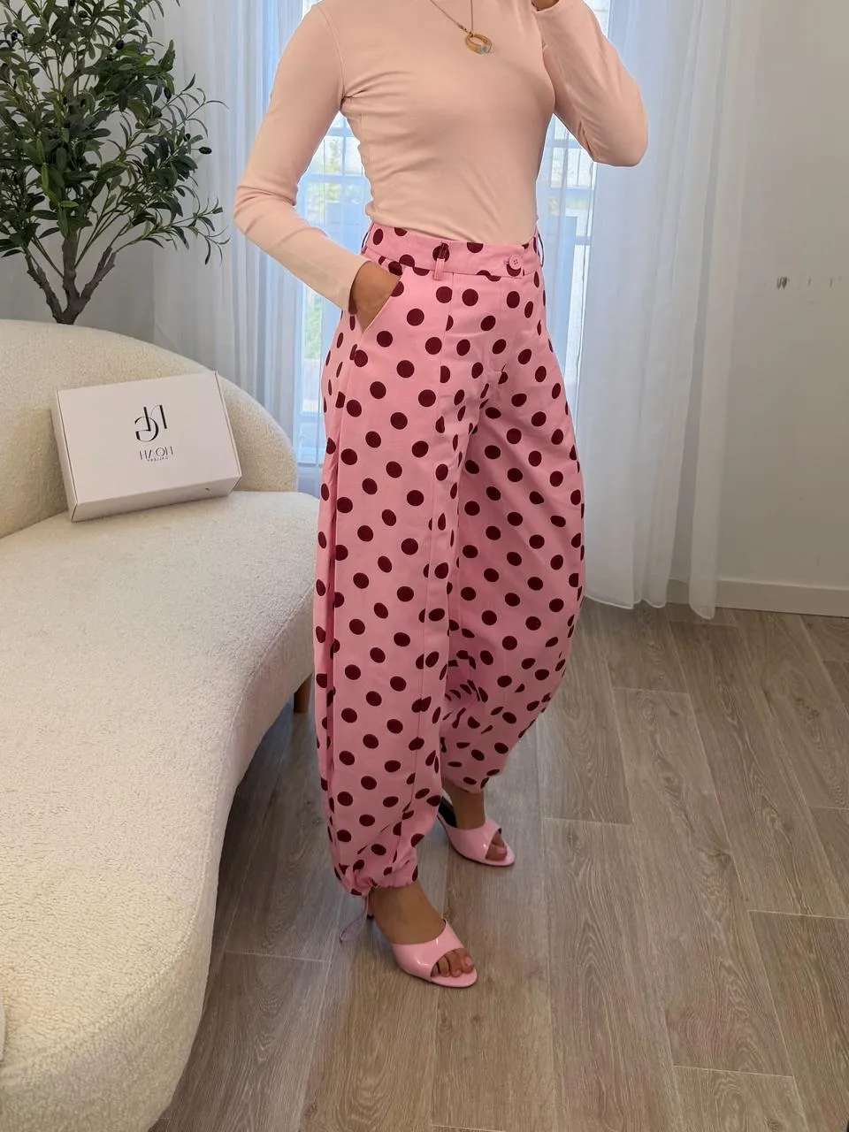 Pantalon Pink Dots