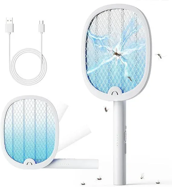 Raquette Anti Moustiques Électrique Rechargeable Par USB