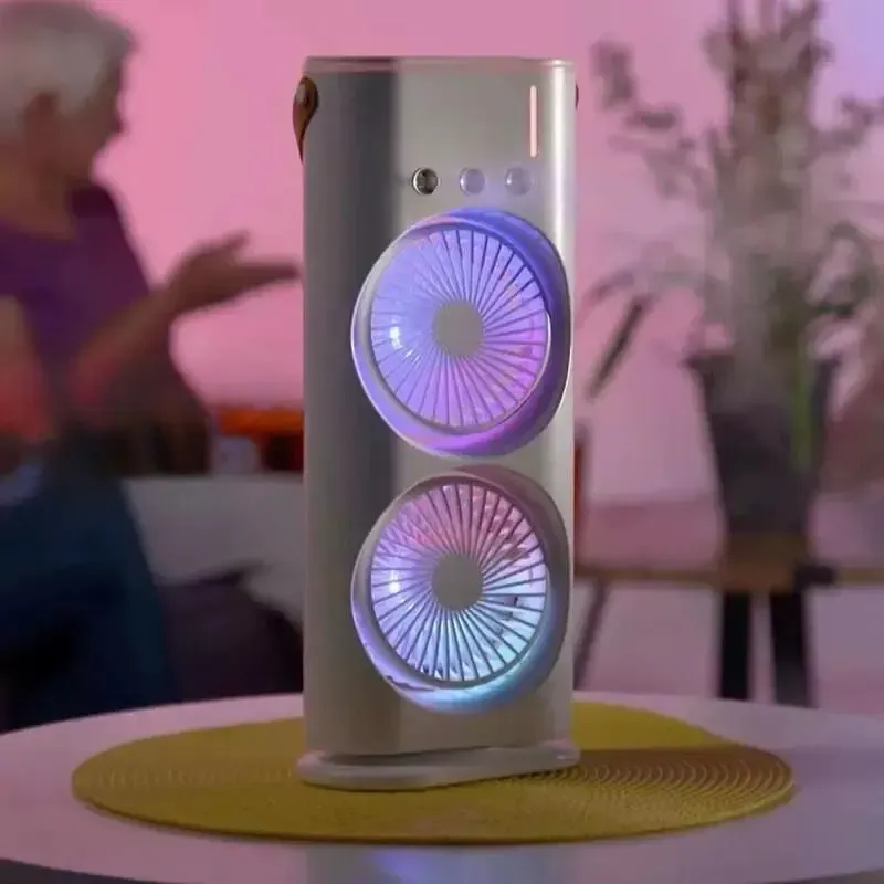 Ventilateur Portable À Double Extrémité Avec Refroidisseur
