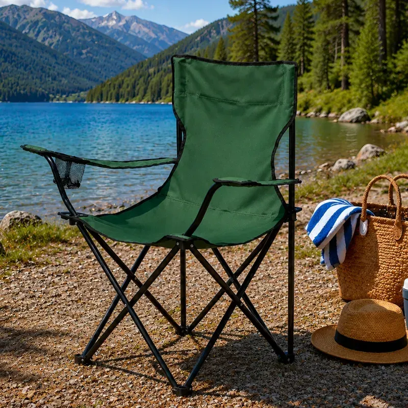 Chaise De Jardin Pliable Vert Militaire