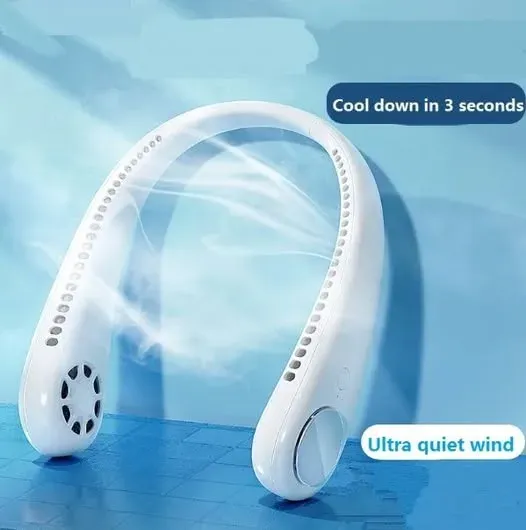 entilateur de cou portable rechargeable via USB