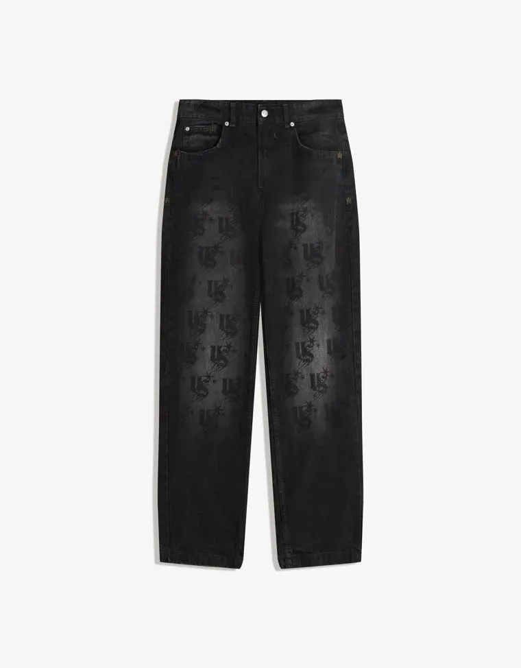 PRINTED JEANS BERSHKA