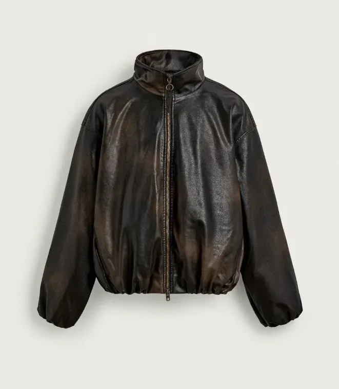vest cuir zara