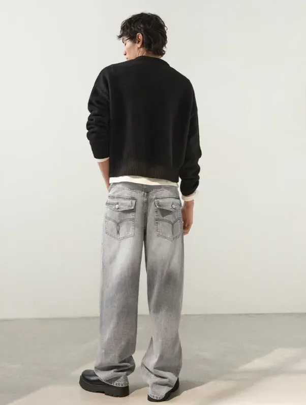 SUPER BAGGY JEAN GRIS BERSHKA