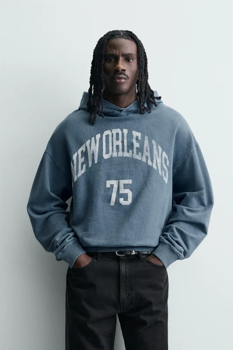 zara hoodie boxy