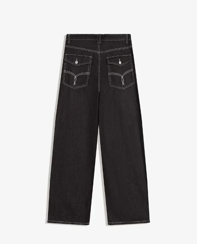 SUPER BAGGY BERSHKA NOIR