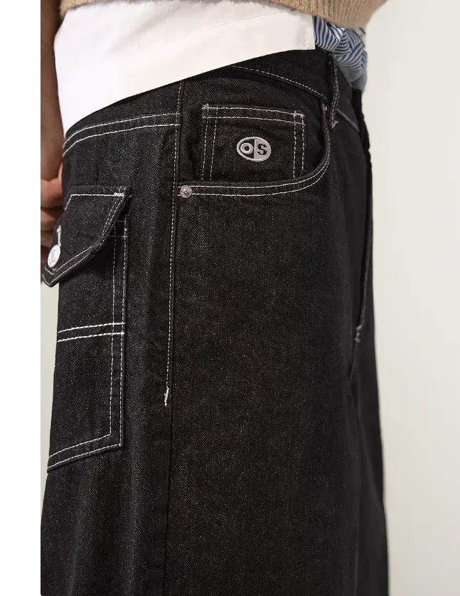 SUPER BAGGY BERSHKA NOIR